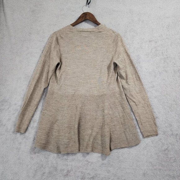 Nanette Lepore Womens M Merino Wool Blend Open Front Cardigan Sweater - Picture 2 of 5